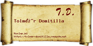 Tolmár Domitilla névjegykártya
